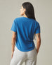 Women's Hemp Jersey Crew Tee - Classic Blue
